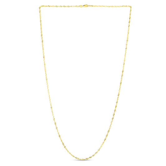 10K Gold 1.8mm Singapore Chain