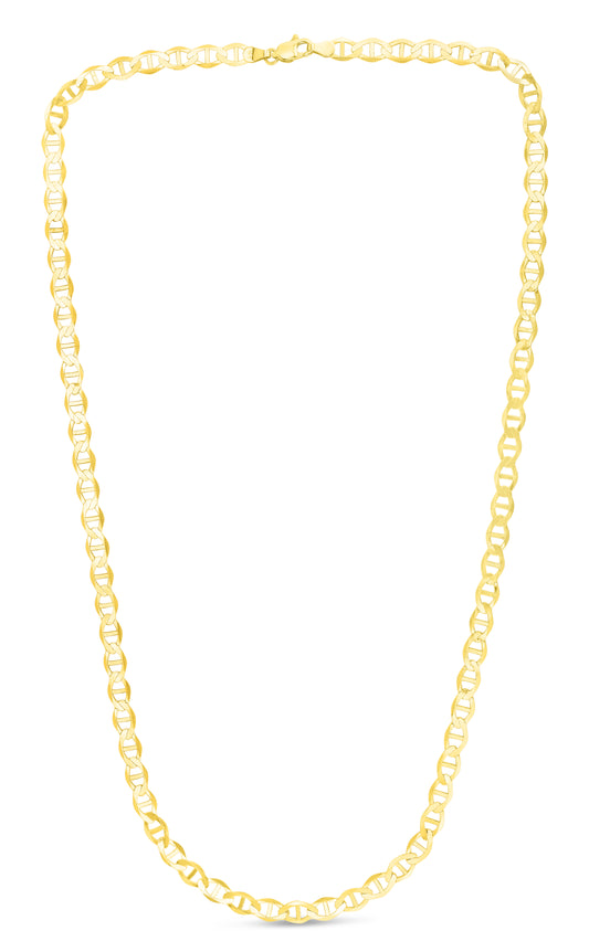 10K Gold 5.5mm Mariner Chain