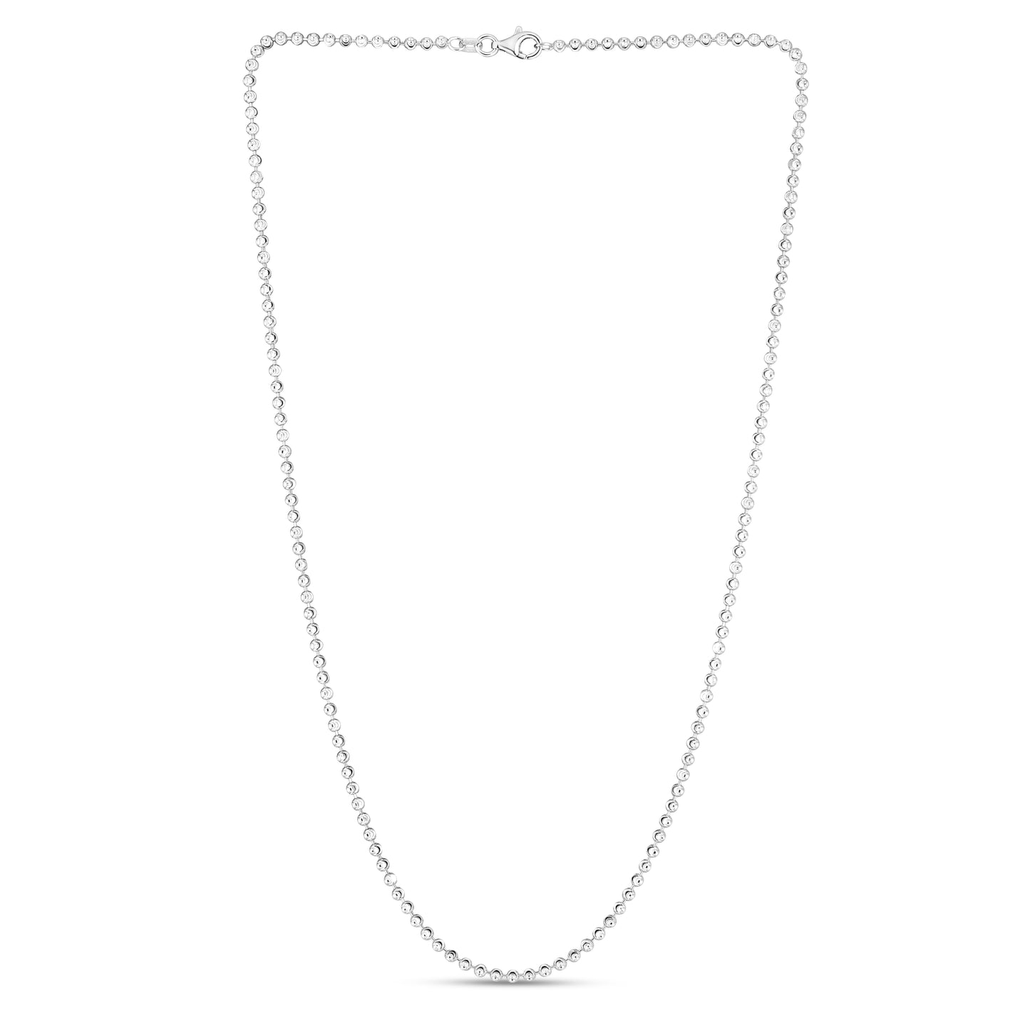 Sterling Silver 2.5mm Mooncut Bead Chain
