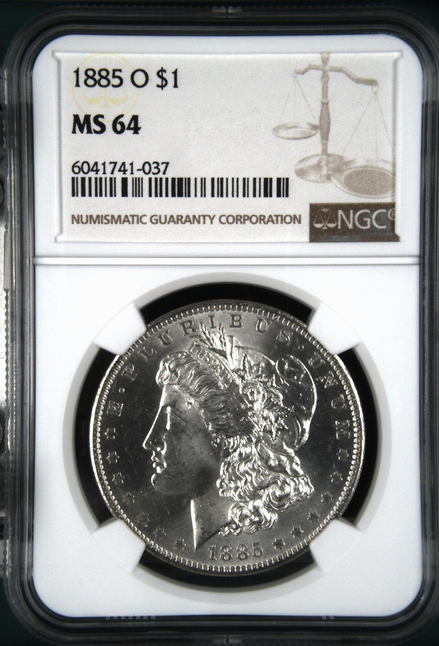 1885-O Morgan Silver Dollar NGC MS-64