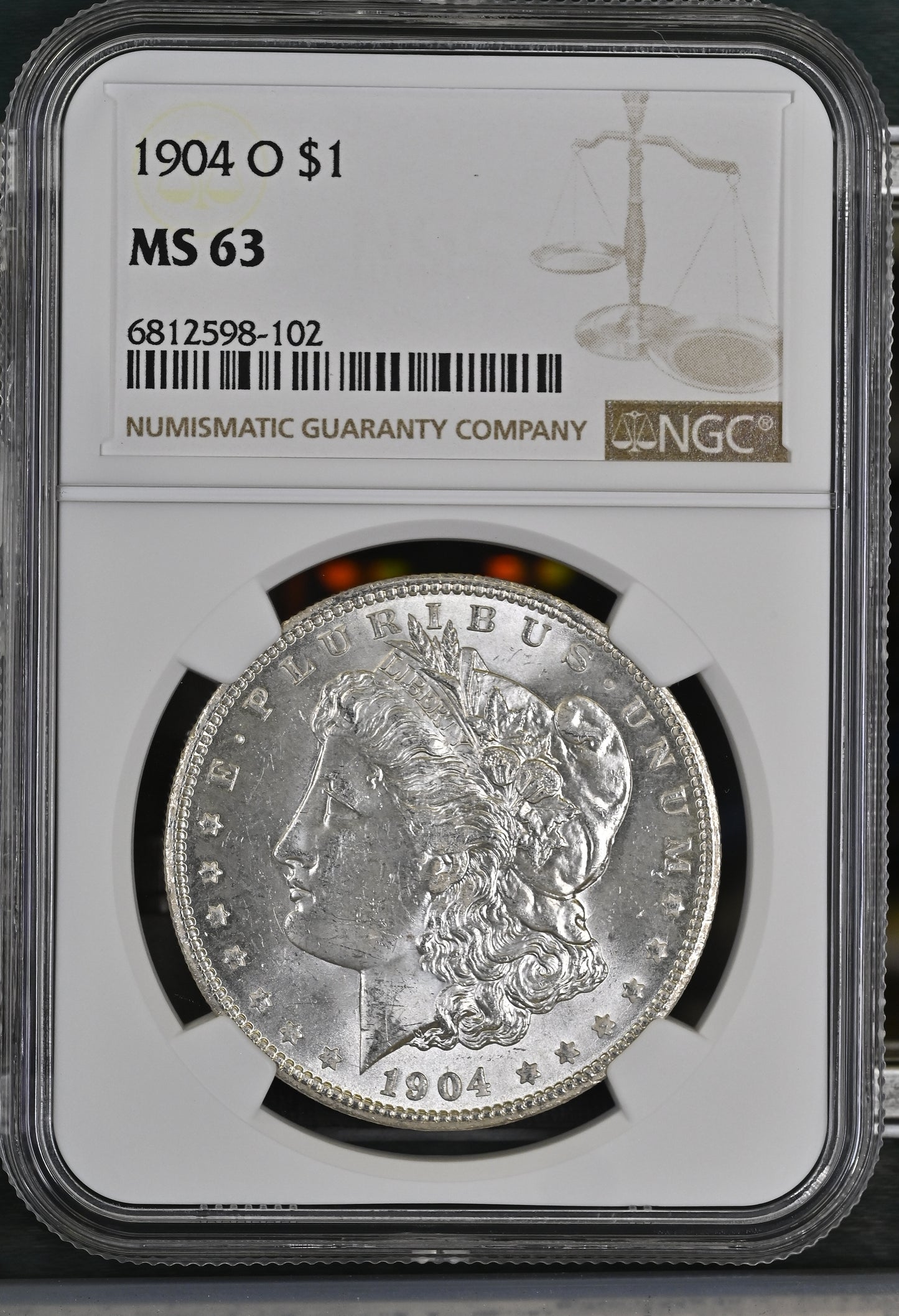 1904-O Morgan Silver Dollar NGC MS-63