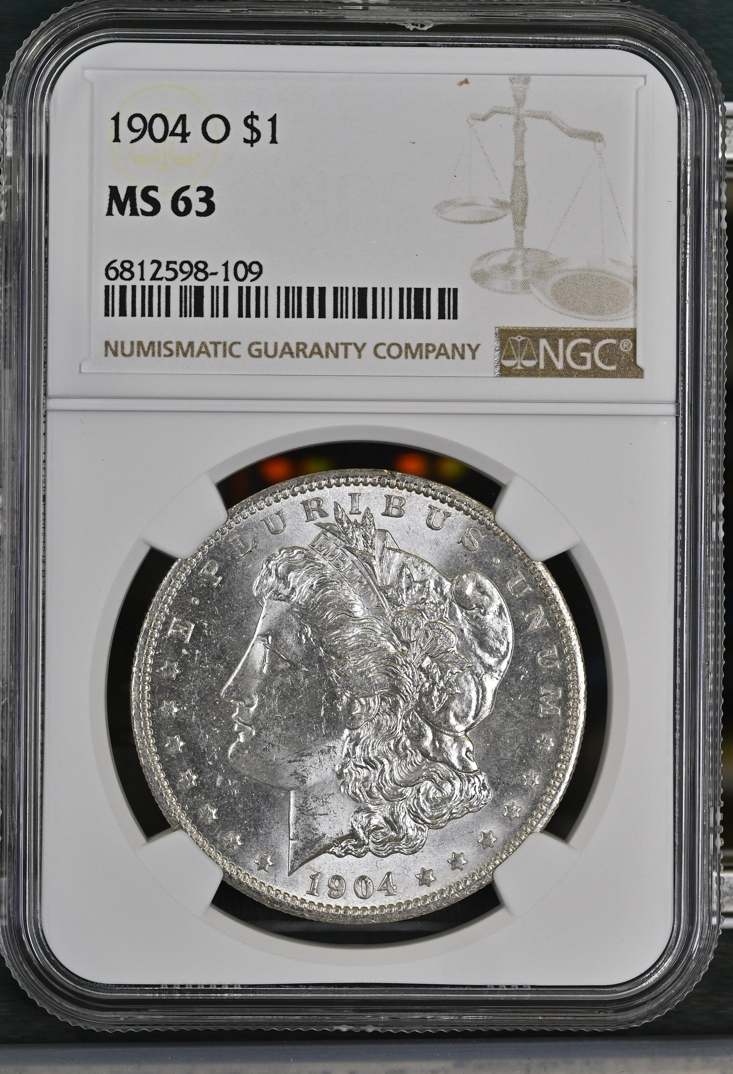 1904-O Morgan Silver Dollar NGC MS-63