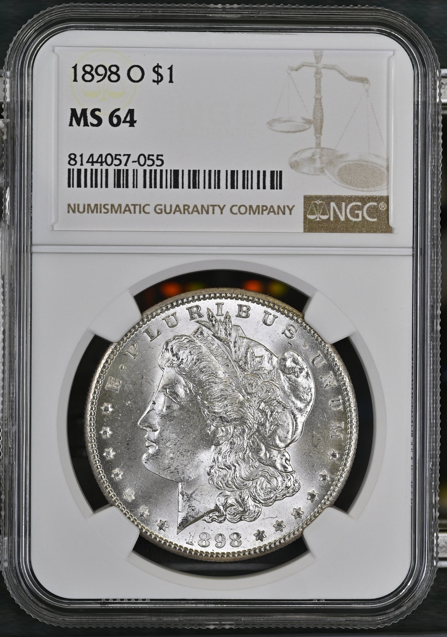 1898-O Morgan Silver Dollar NGC MS-64