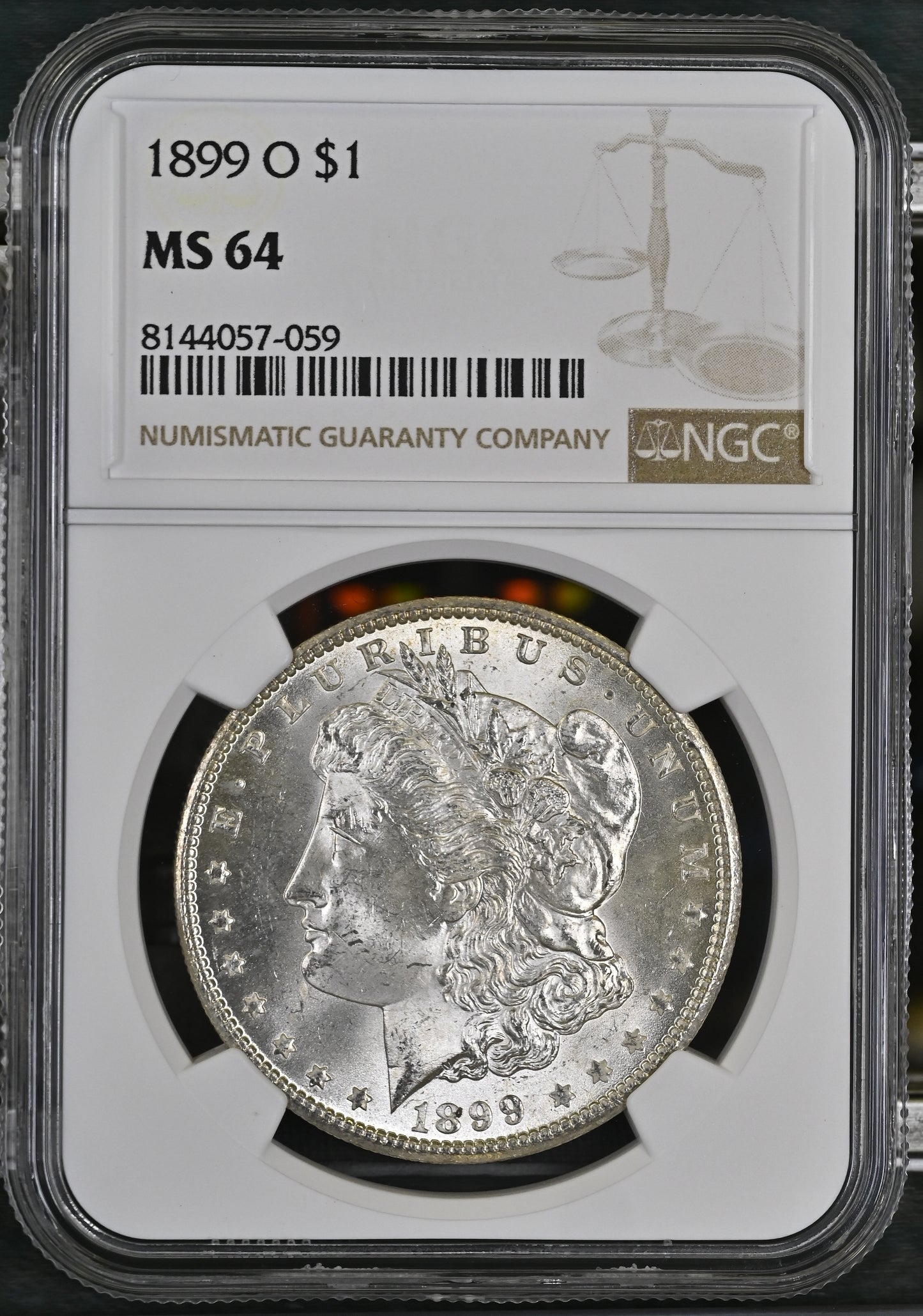 1899-O Morgan Silver Dollar NGC MS-64