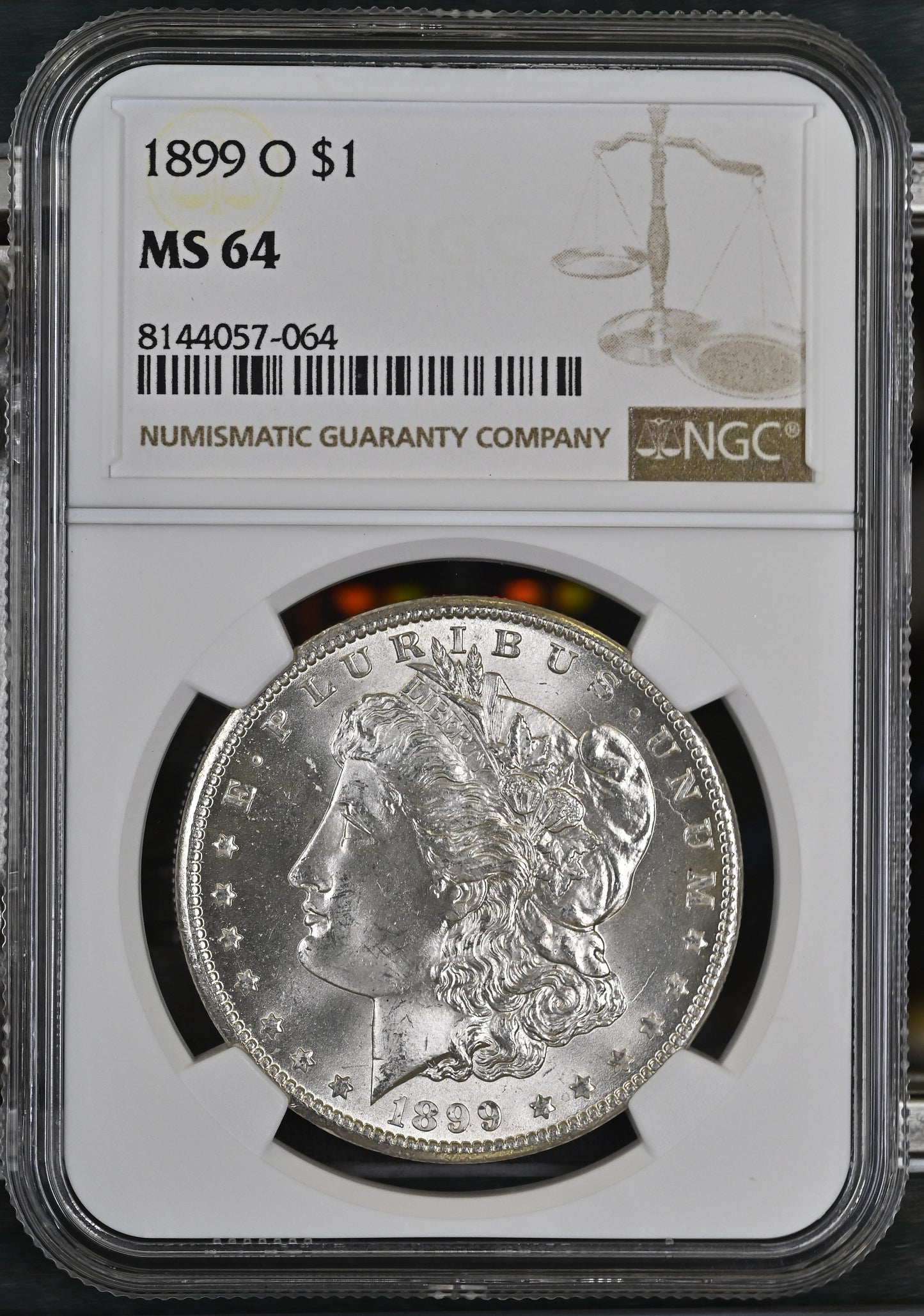 1899-O Morgan Silver Dollar NGC MS-64