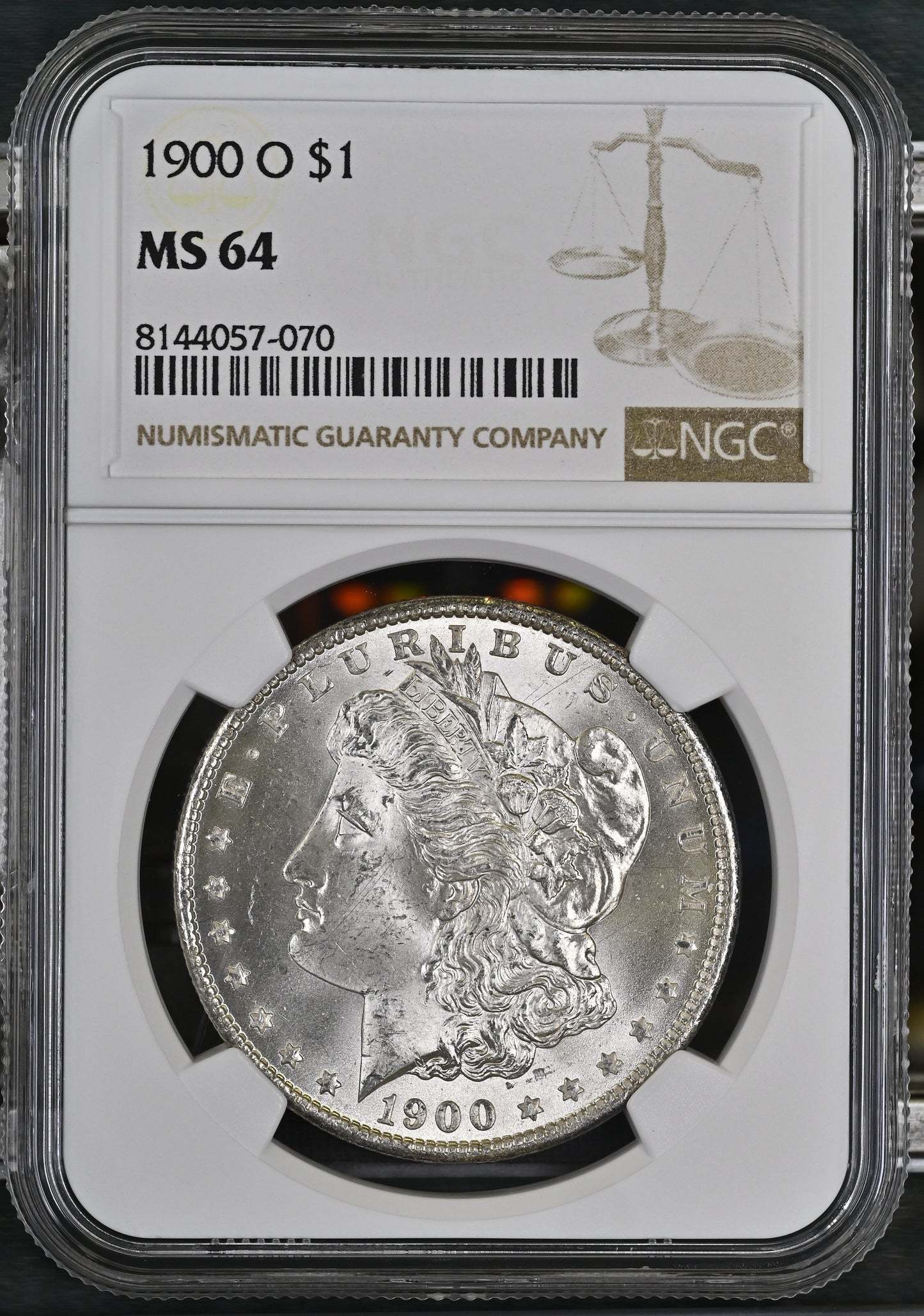 1900-O Morgan Silver Dollar NGC MS-64