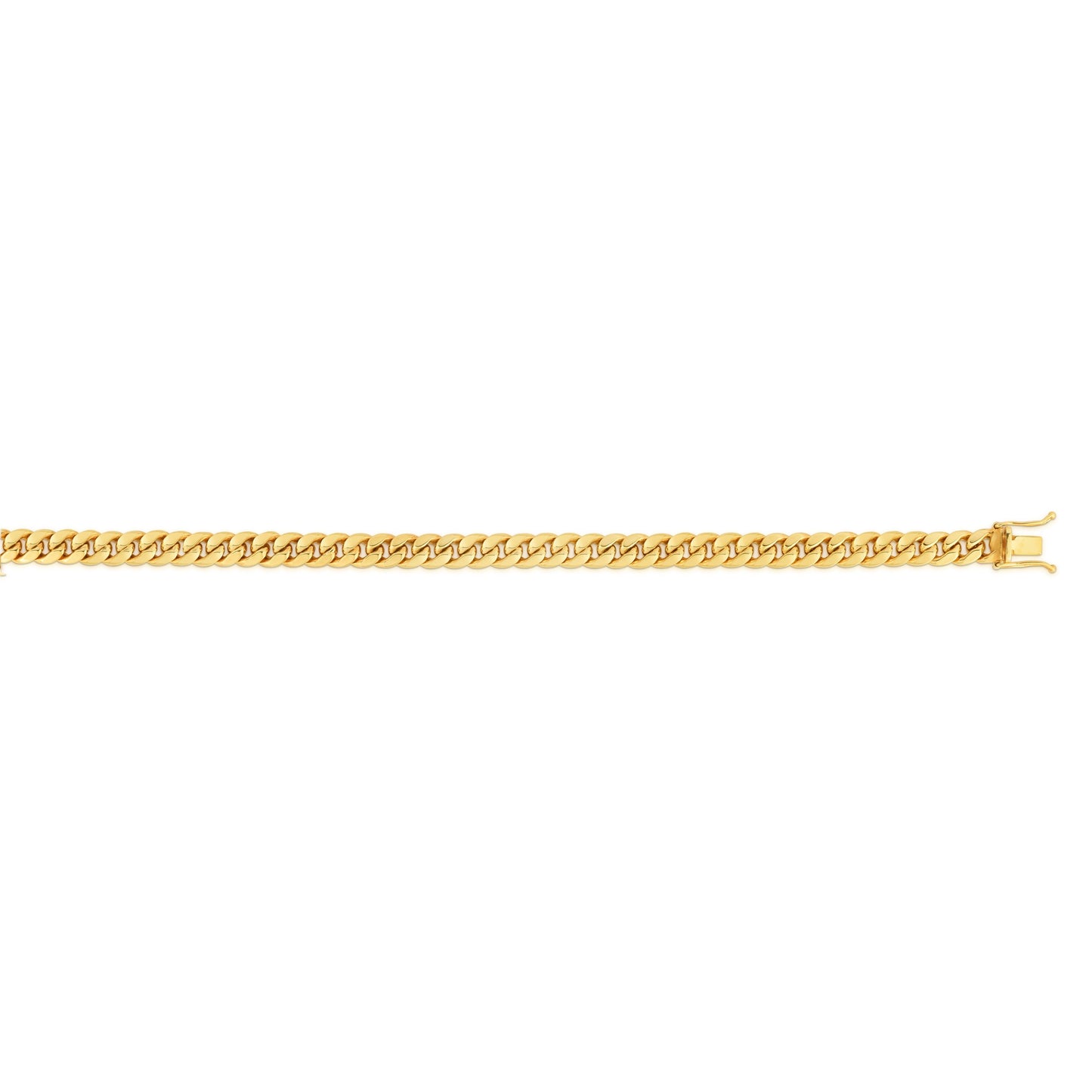 14K Gold 4.5mm SemiSolid Miami Cuban Chain