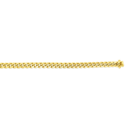 14K Gold 5mm SemiSolid Miami Cuban Chain