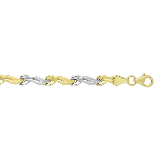 14K Twotone Gold Stampato Bracelet