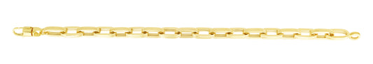 14K Men's Paperclip Bracelet