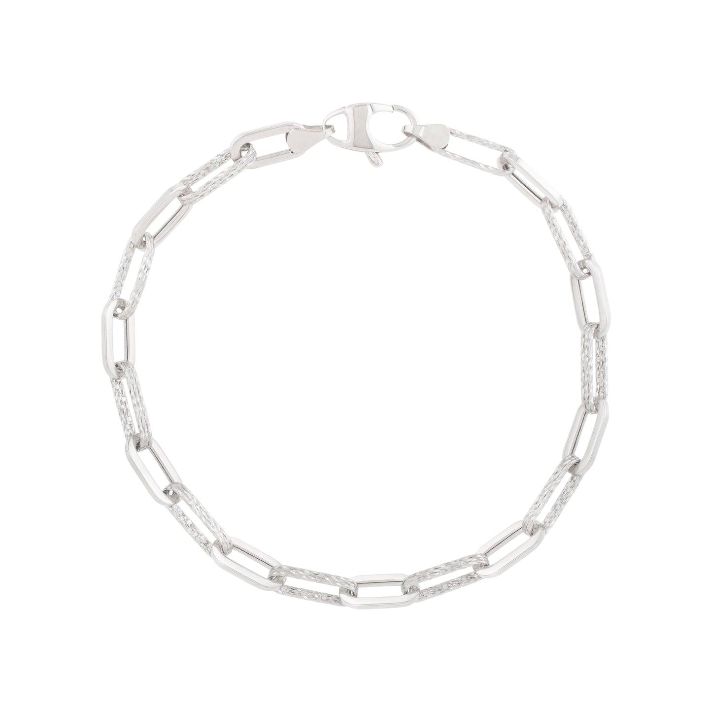 14K 4mm Diamant�������� Paperclip Bracelet