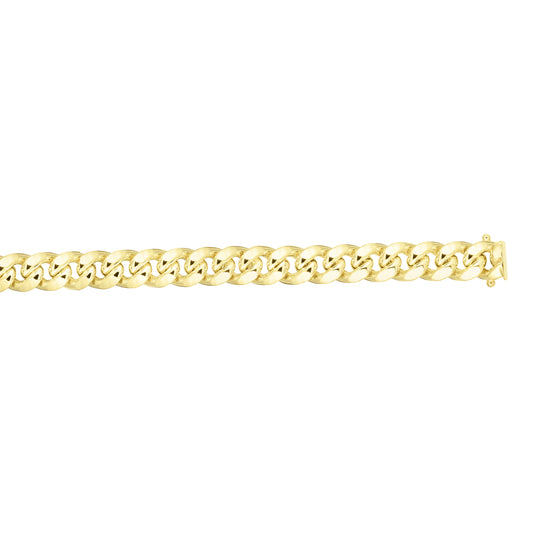 10K Gold 6.6mm SemiSolid Classic Miami Cuban