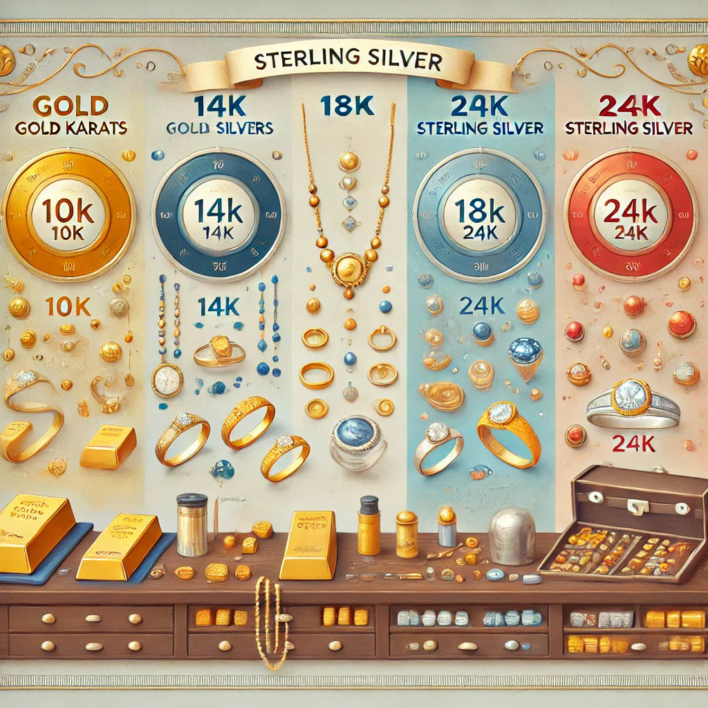 Understanding Gold Karats and Sterling Silver in Jewelry Making