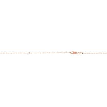 10K Gold 0.87mm Extendable Diamond Cut Cable Chain