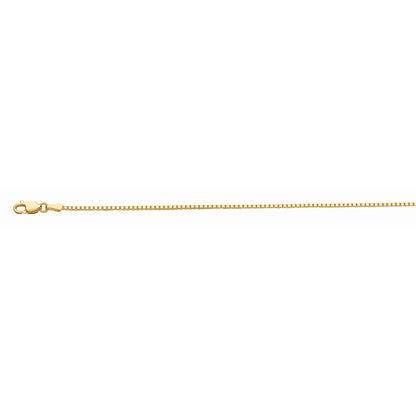 10K Gold 1.2mm Octagonal Box Chain