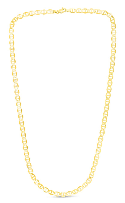 10K Gold 5.5mm Mariner Chain