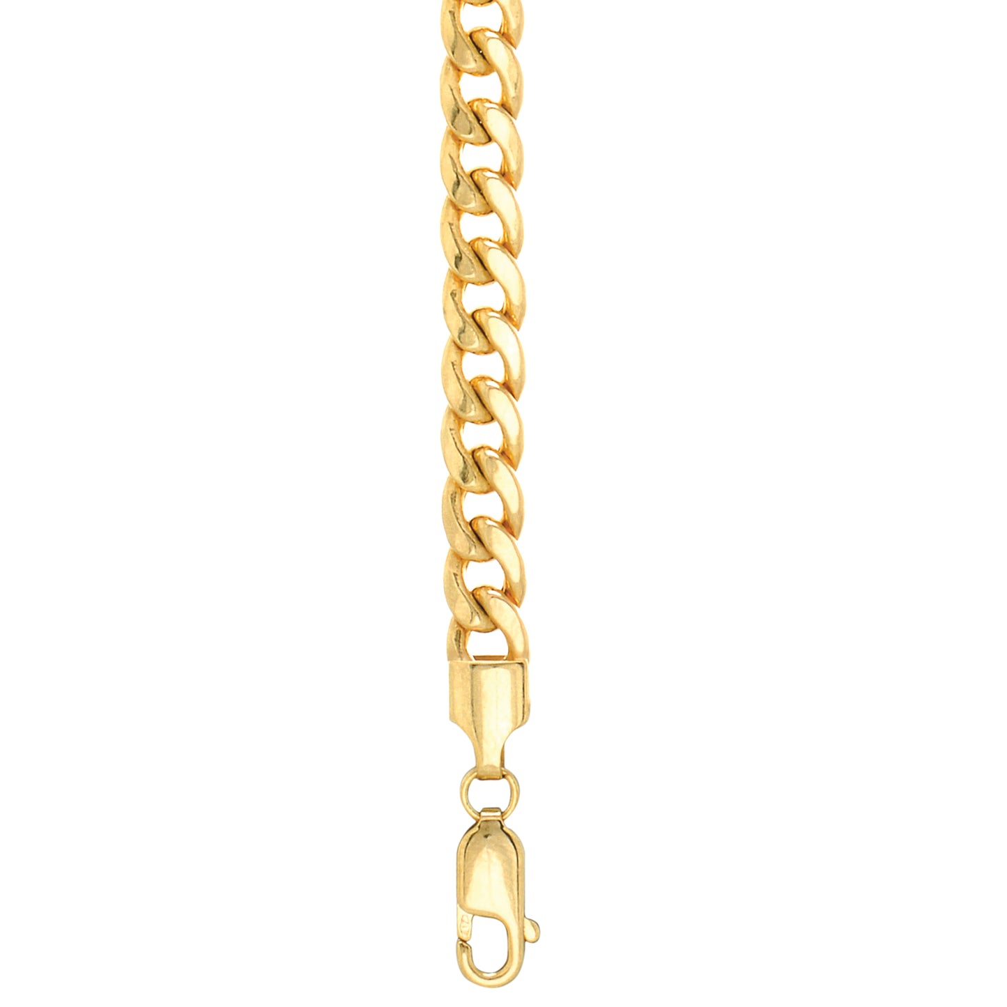 10K Gold 5.5mm SemiSolid Miami Cuban
