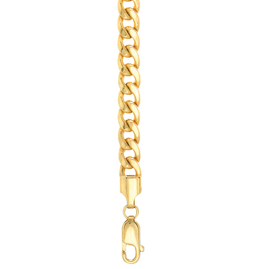 10K Gold 5.5mm SemiSolid Miami Cuban