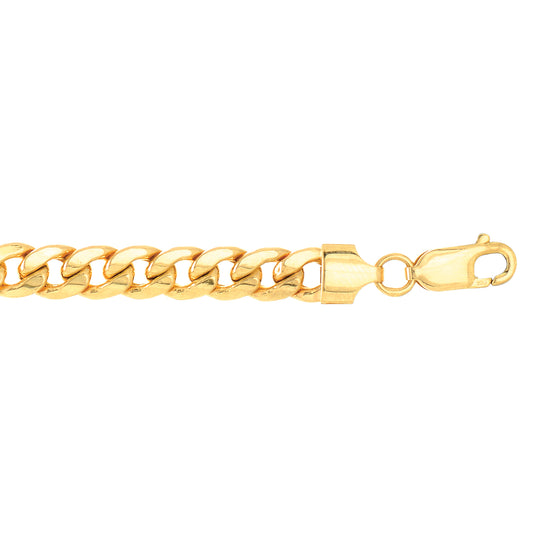10K Gold 7mm SemiSolid Miami Cuban
