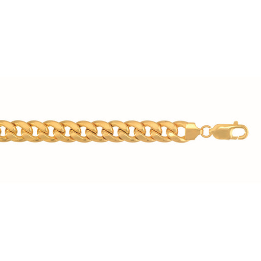 10K Gold 8mm SemiSolid Miami Cuban