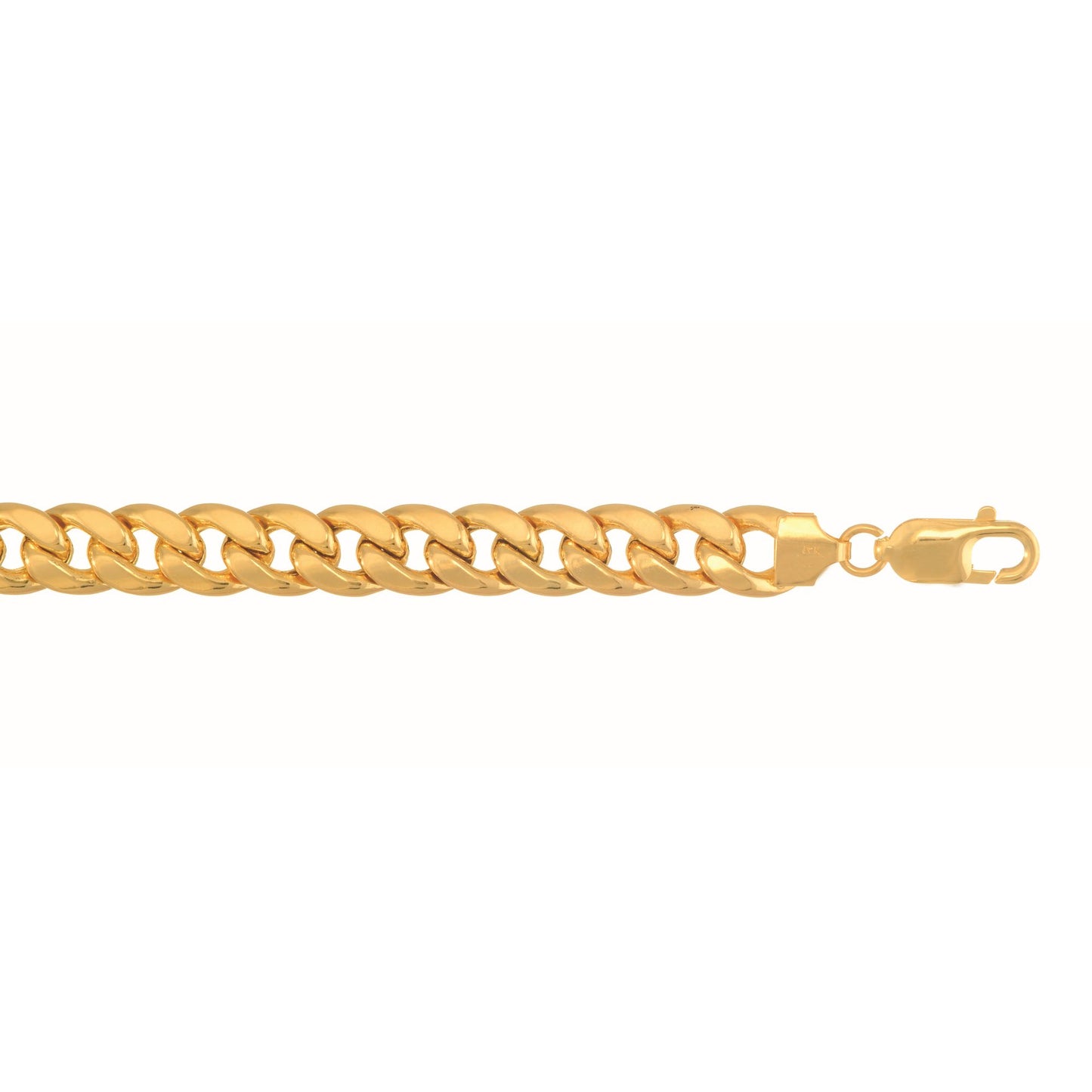 10K Gold 8mm SemiSolid Miami Cuban