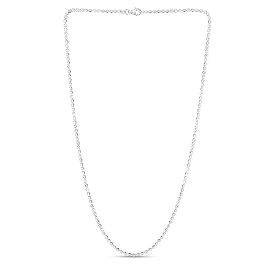 Sterling Silver 2.5mm Mooncut Bead Chain