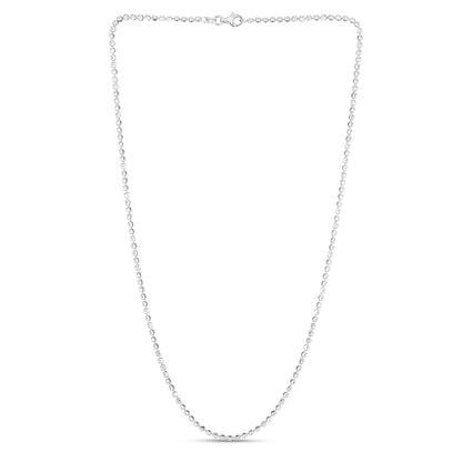 Sterling Silver 2.5mm Mooncut Bead Chain