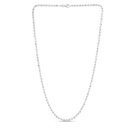 Sterling Silver 3mm Mooncut Bead Chain