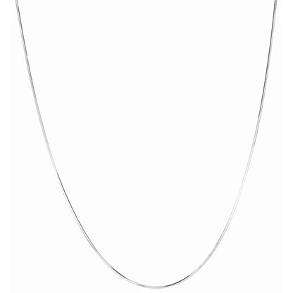 Silver 1.1mm Octogonal Snake Chain