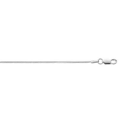 Silver 1.2mm Octogonal Snake Chain