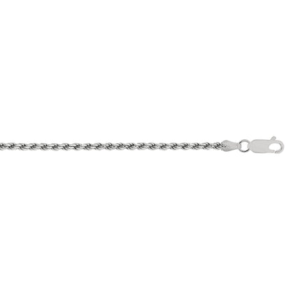 Silver 1.25mm Rope Chain
