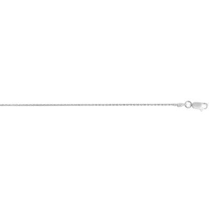 Silver 1.1mm Diamond Cut Wheat Chain