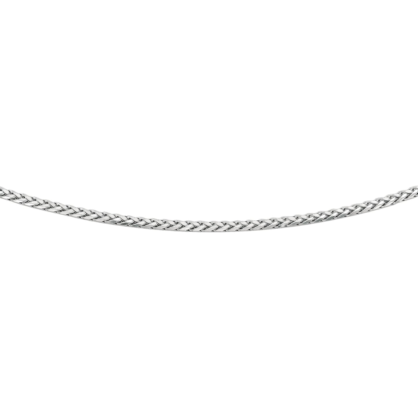 Silver 3.2mm SemiSolid Wheat Chain