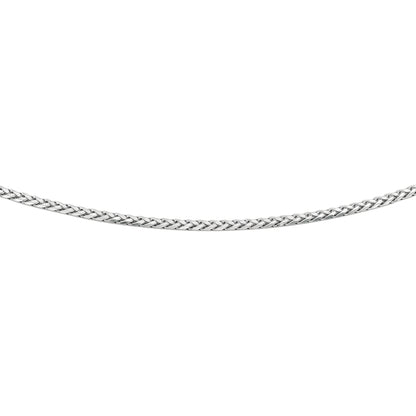 Silver 3.2mm SemiSolid Wheat Chain