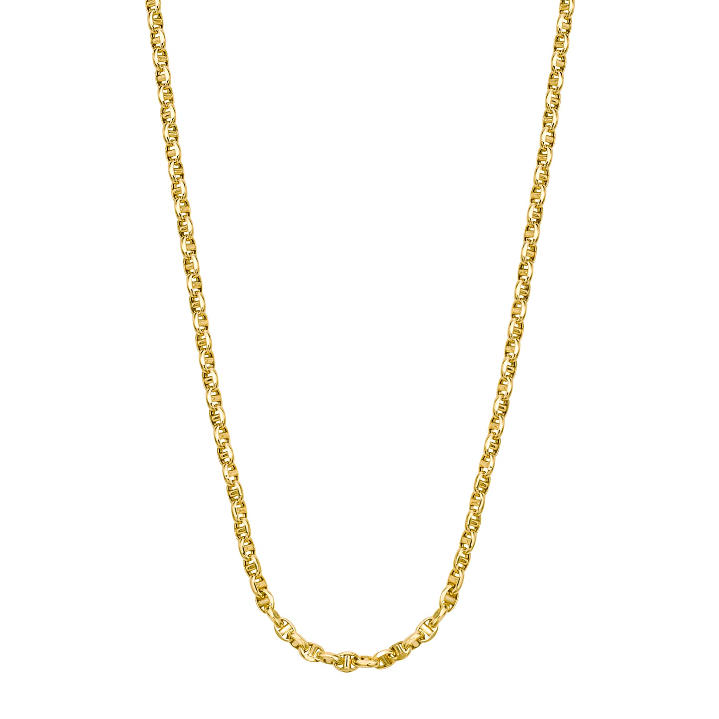 14K Gold 3mm Lite Anchor Chain