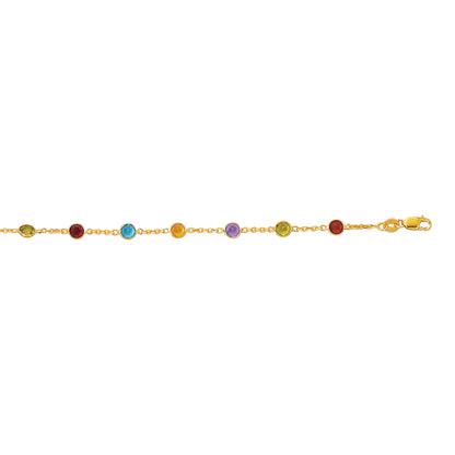 14K Gold SemiPrecious Anklet