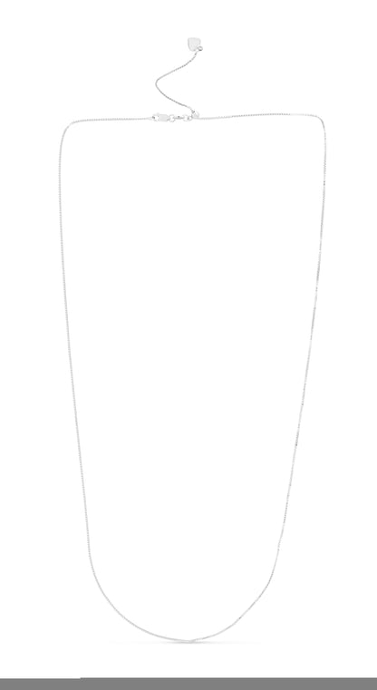 14K Gold 0.68mm Adjustable Box Chain