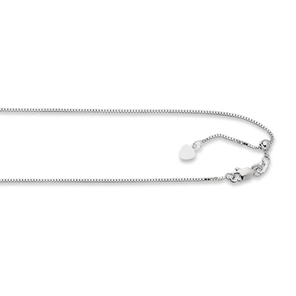 14K Gold 0.85mm Adjustable Box Chain