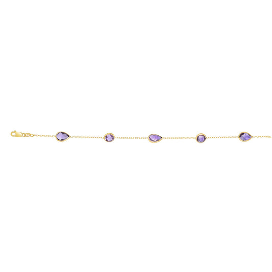 14K Gold SemiPrecious Bracelet