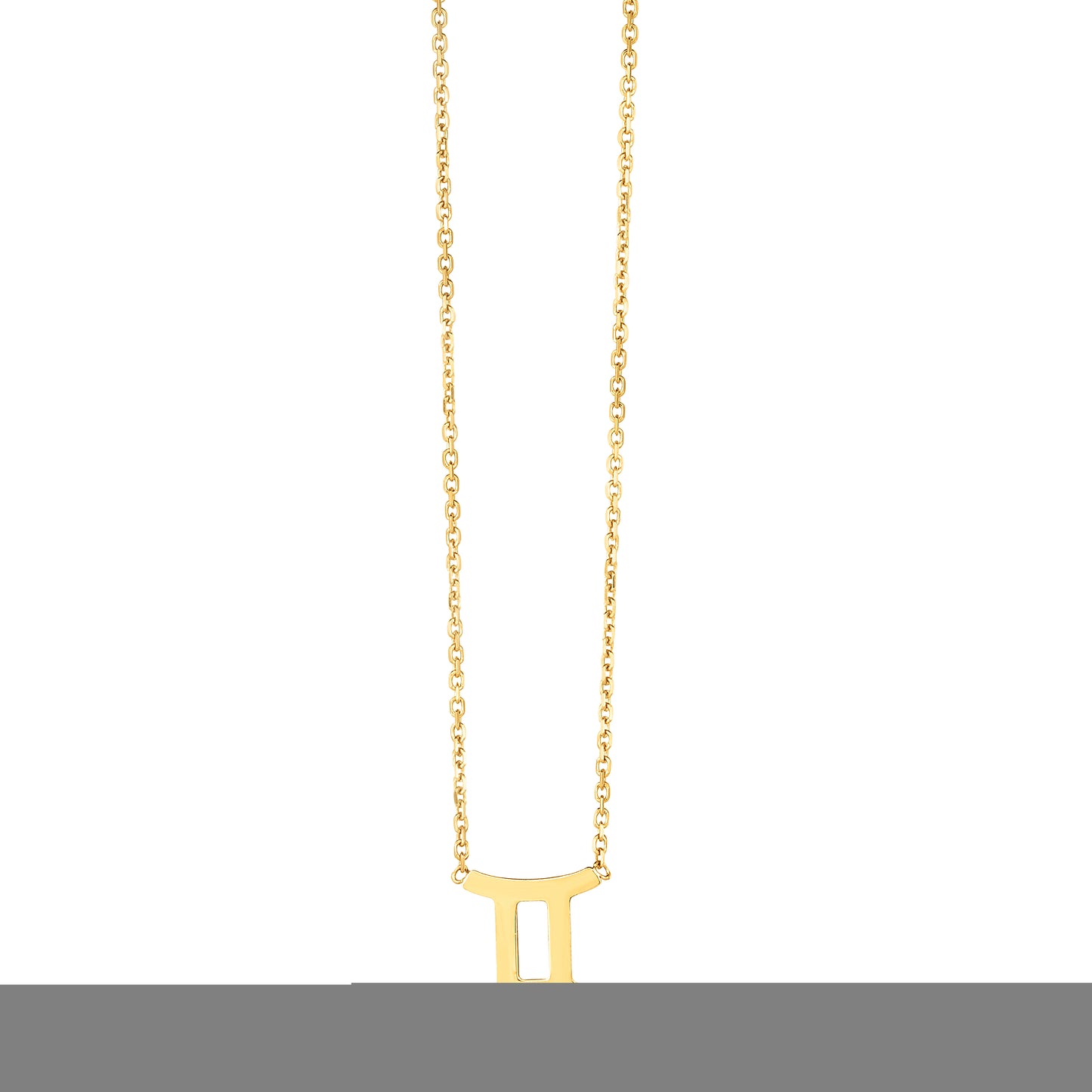 14K Gold Gemini Necklace