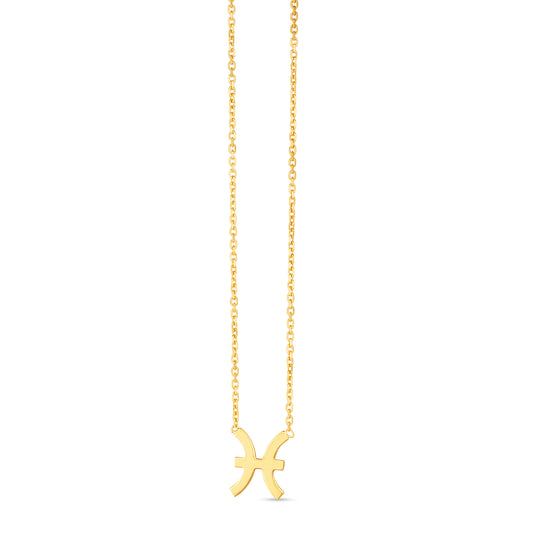 14K Pisces Necklace
