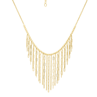 14K Fringe Necklace