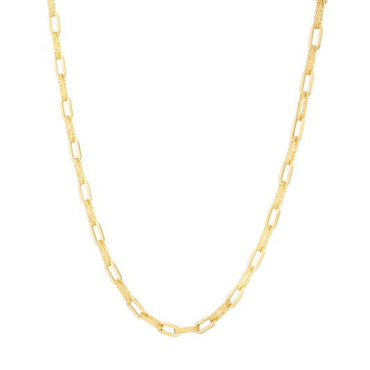 14K 4mm Diamant�������� Paperclip Necklace
