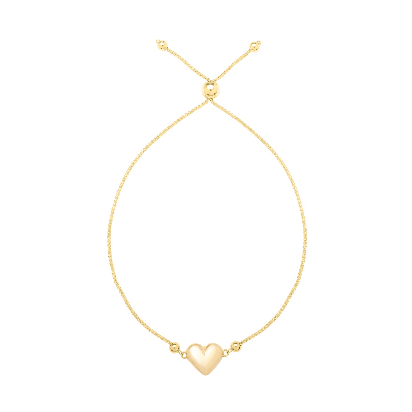 14K Adjustable Horseshoe Bolo Bracelet