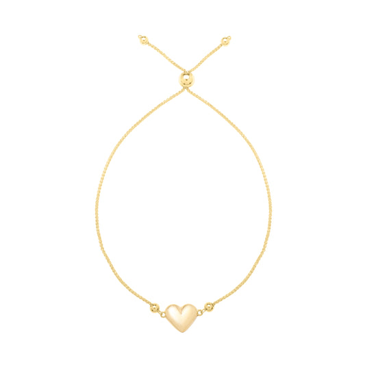 14K Adjustable Horseshoe Bolo Bracelet