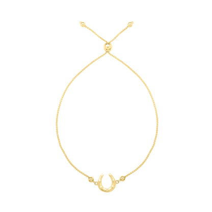 14K Adjustable Heart Bolo Bracelet