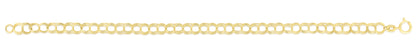 14K Gold Small Double Link Charm Bracelet