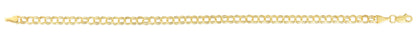 14K Gold Mini Double Link Charm Bracelet