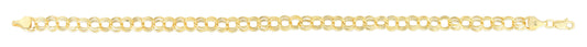 14K Gold Large Charm Bracelet