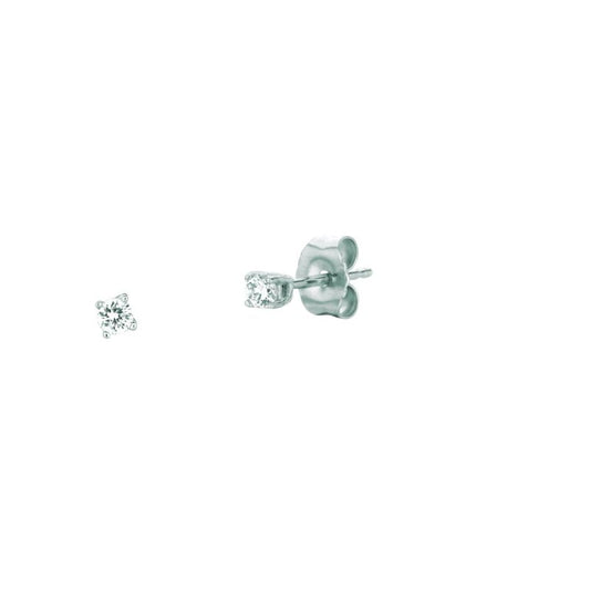 14K Gold .10ct IJ/I1 Round Diamond Stud Earring